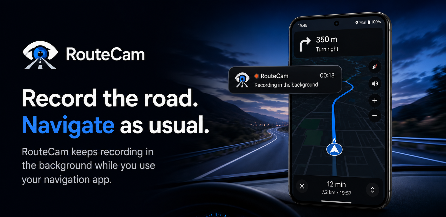 RouteCam promotional banner