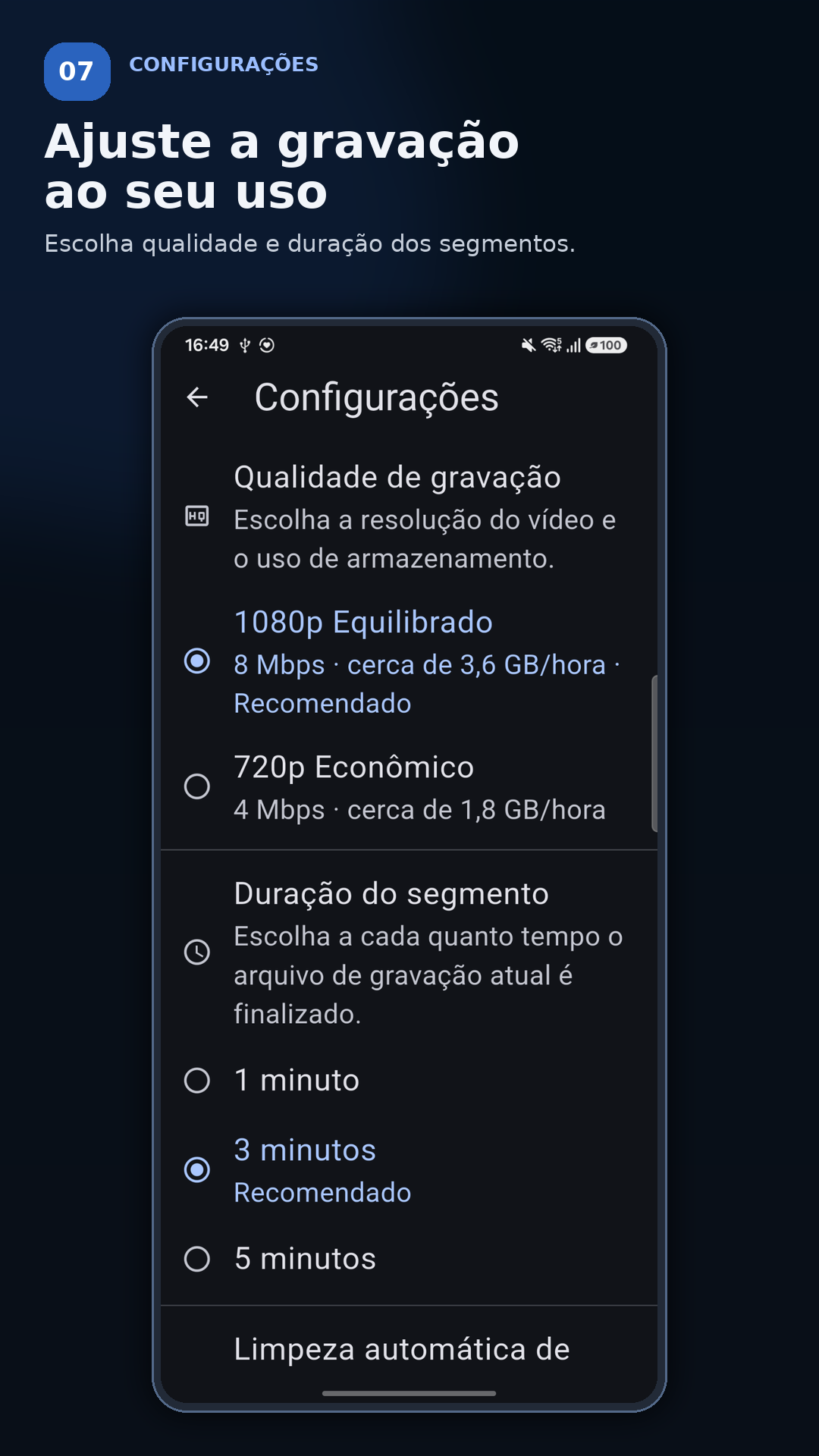 Configurações
